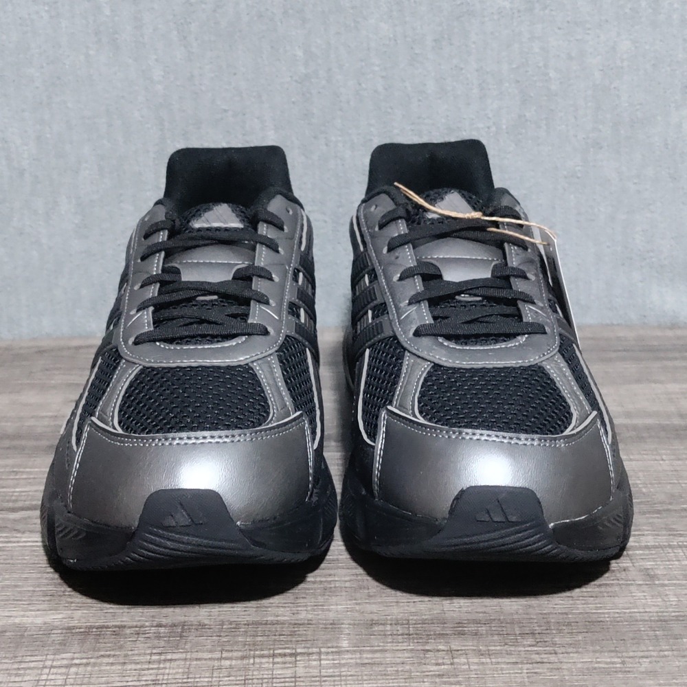 Adidas Sneakers‎ Mens 11 TECHNOCHAOS 2000 Black Iron Metallic Trainers NIB - Picture 5 of 11